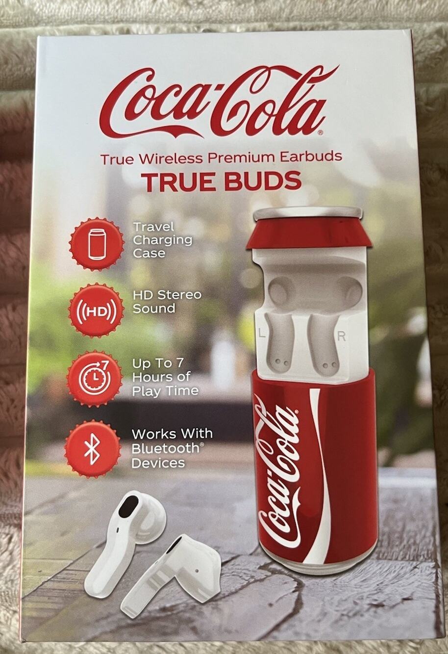 Coca-Cola TrueBuds Wireless Earbuds with Charging Case